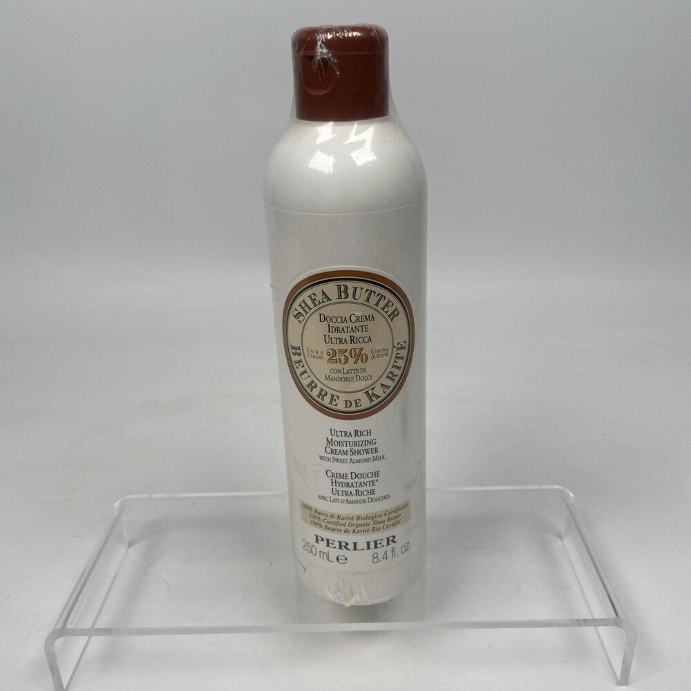 PERLIER Shea Butter with Sweet Almond Milk SHOWER CREAM 8.4 OZ. Body Wash